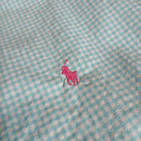 Ralph Lauren Classic Fit Gingham Button Down Shirt XLT Tall - Picture 11 of 13